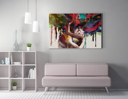 Wallity Cuadro Decorativo sobre Lienzo WY110 50 x 70 cm Multicolor
